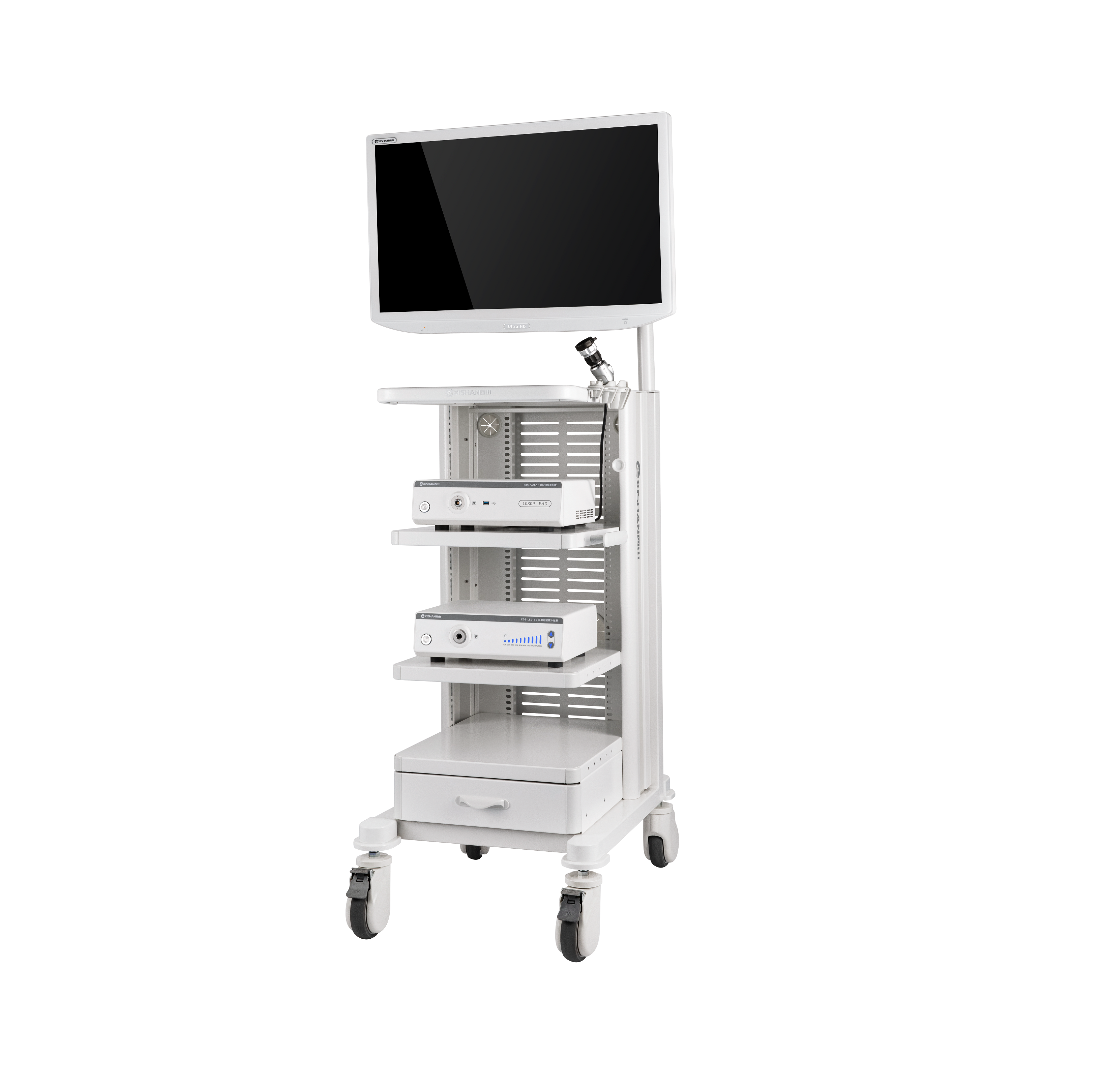 Carrello di endoscopia compatta